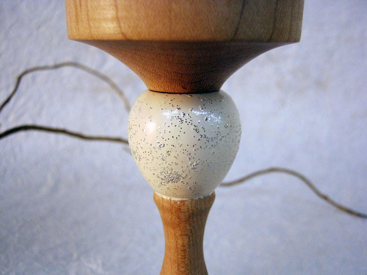 木製ワイングラス‐白 /Wooden wineglass-white