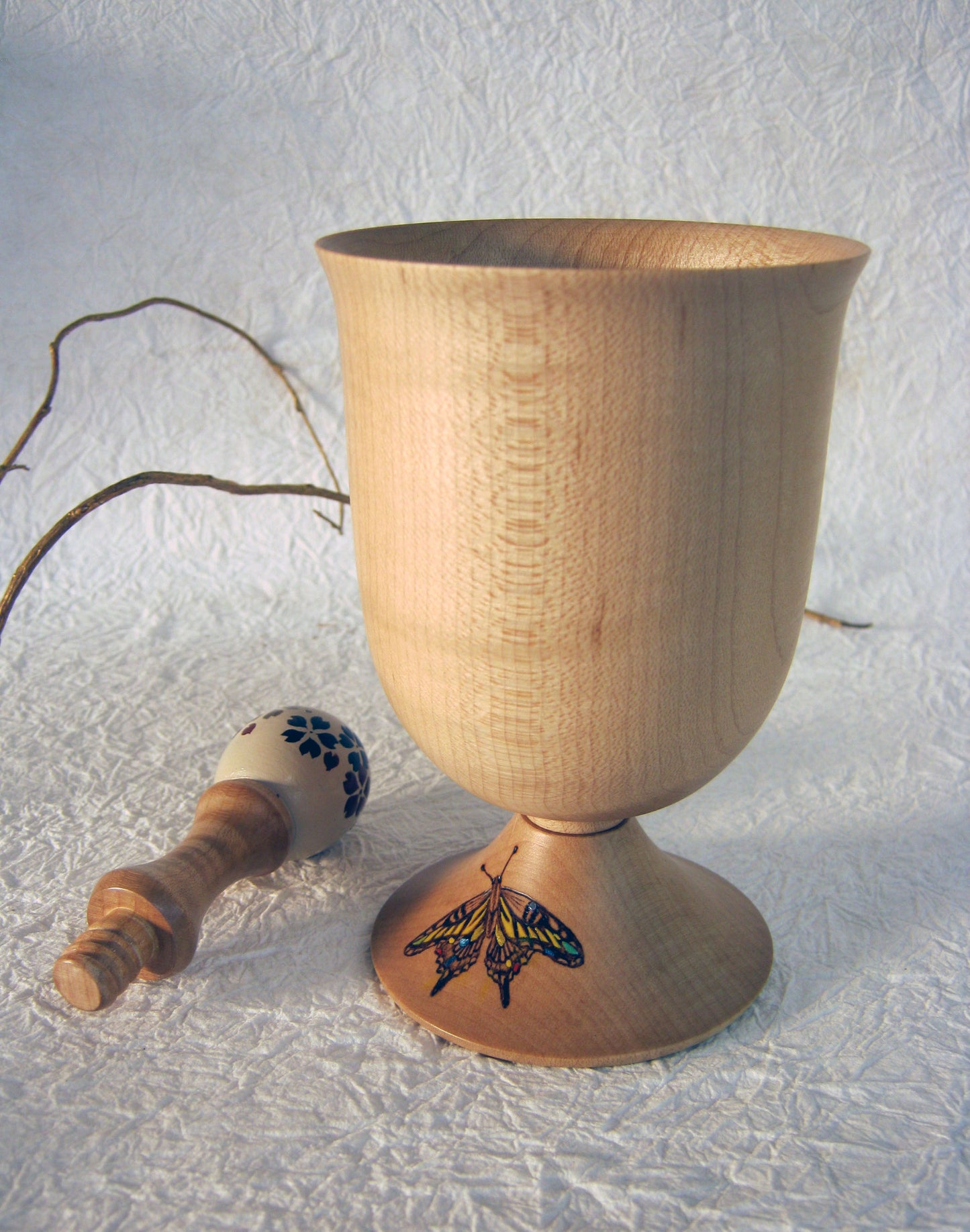 木製ワイングラス-桜 /Wooden wineglass-sakura