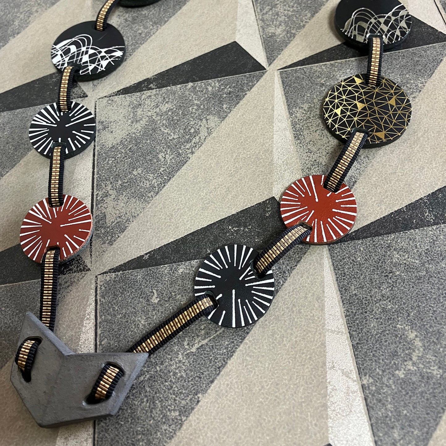 革のネックレス Leather Necklace