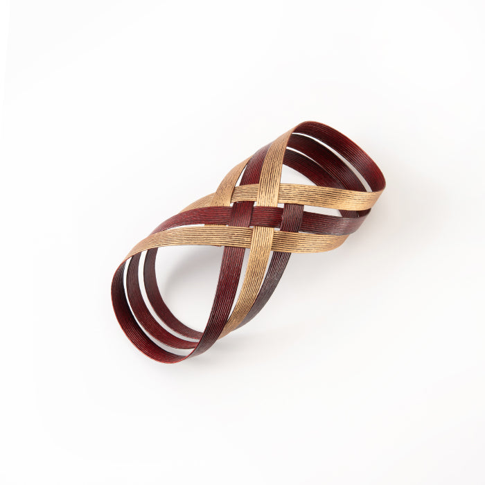Urushi flat string bracelet- Red